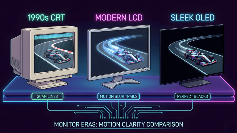 From CRT to 240Hz OLED: What Monitor Tech Actually Fixed (And What It’s Still Selling)