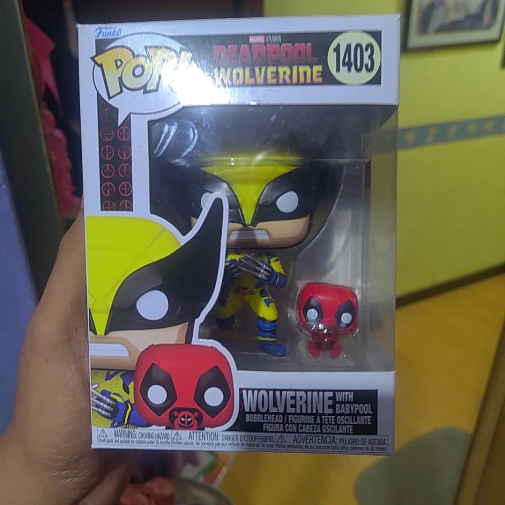 A Funko Pop Wolverine, I kept in the box because I don't know what to do with it, yet.